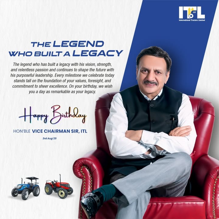 It is a momentous day as we celebrate the birthday of our Visionary Leader, Dr AS Mittal ji, Hon ble Vice Chairman, ITL