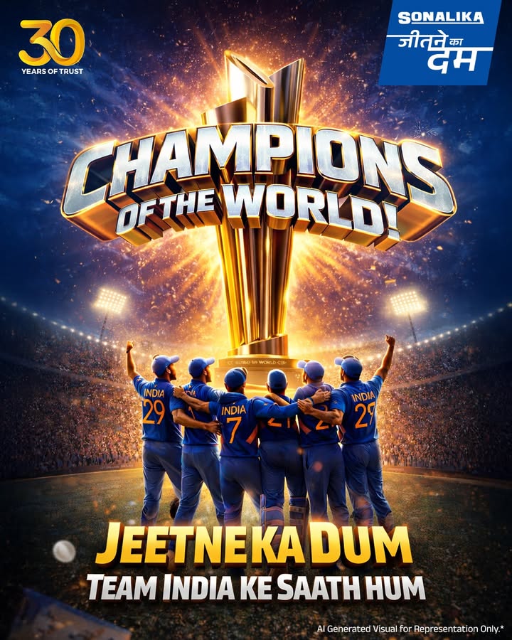 Congratulations to all as team India lifts the T20 Cricket World Cup, and with it, the dreams of a billion hearts