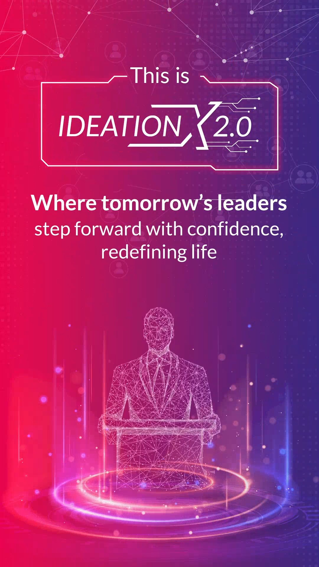 Ideas dont just live on paper, they spark revolutions. From dreamers to leaders, from creators to disruptors, every team here carries ideas that can redefine life. Stay tuned as our Ideators take the next leap at IdeationX 2.0 Ideas dont just live on paper, they spark revolutions