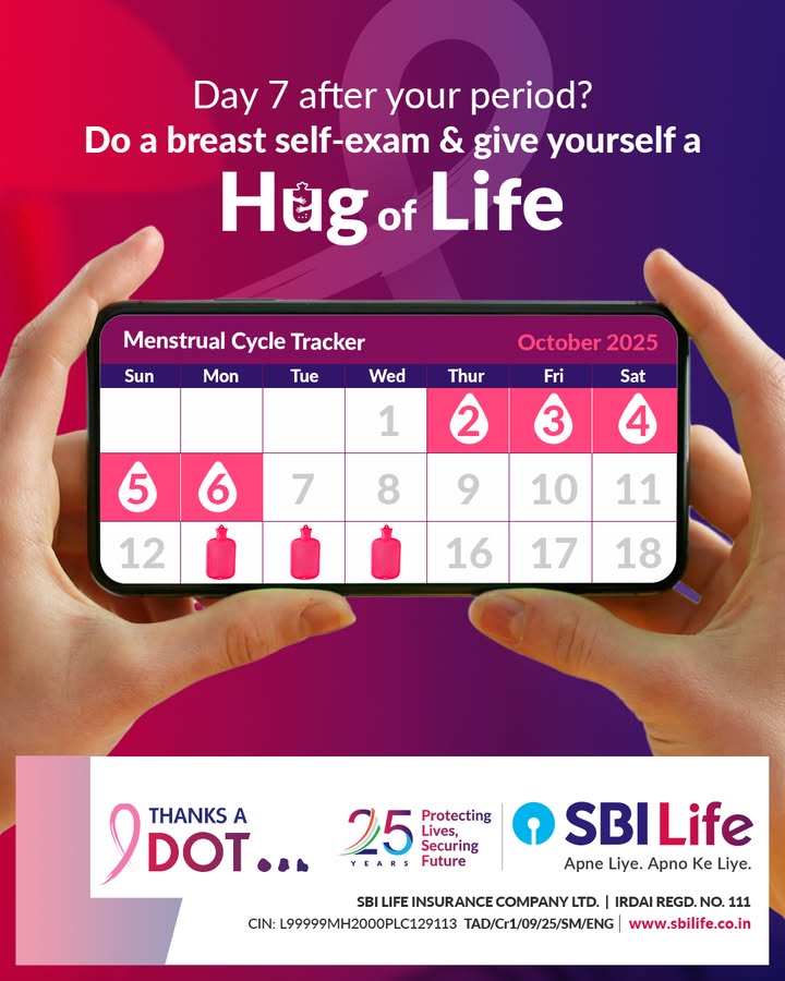 As we raise awareness for breast cancer this month, heres a helpful tip. The 7th day after your period is the ideal time for a breast self exam, as your breast tissue is the least dense, making it easier to detect lumps As we raise awareness for breast cancer this month, heres a helpful tip