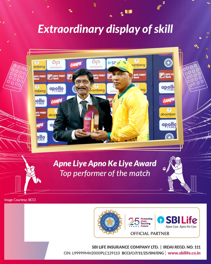 Belief and confidence make every performance meaningful. SBI Life Life Mitra Ivan Frank presented Apne Liye. Apno Ke Liye