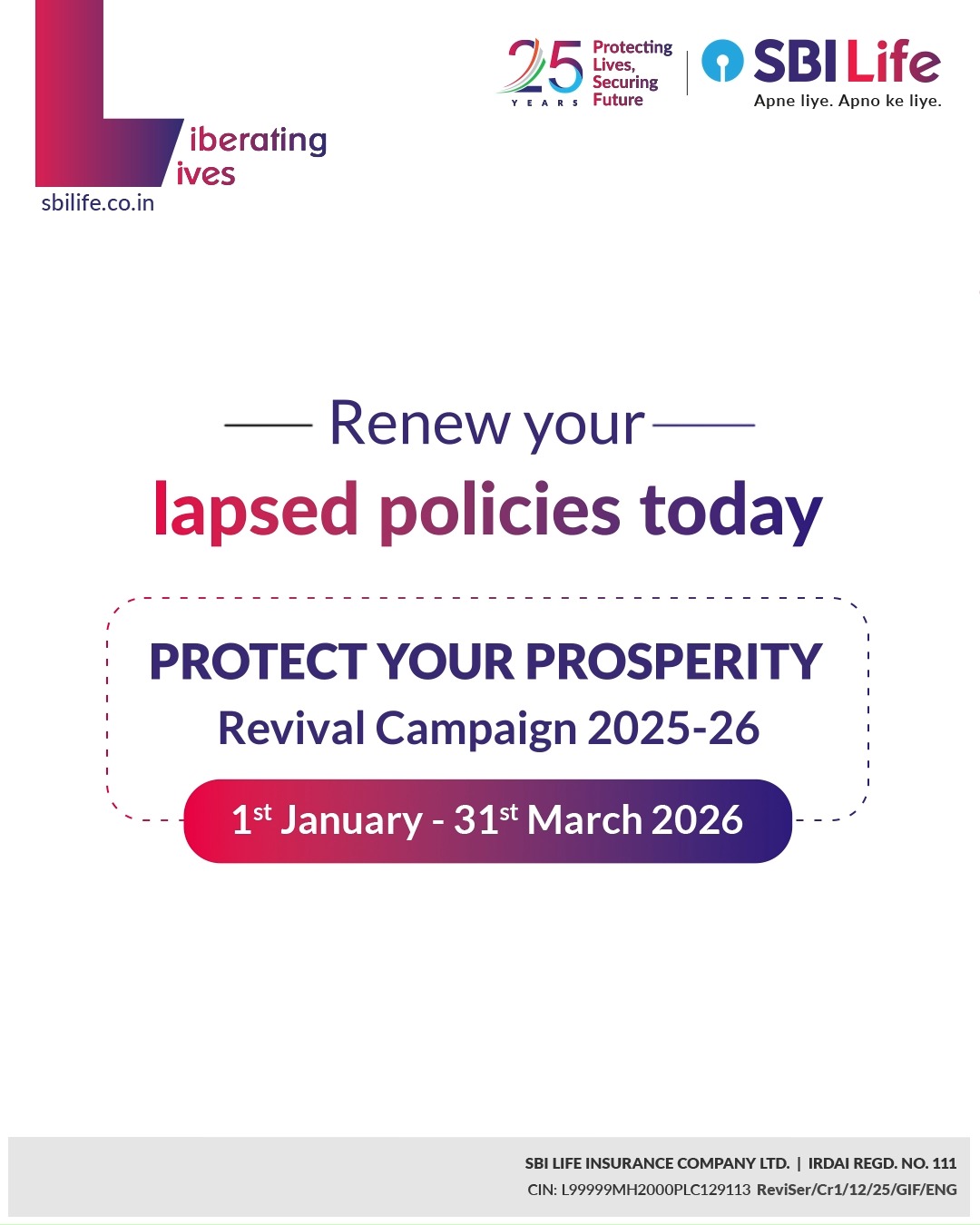 When a policy pauses, revival restores continuity, so you can move forward with the plans you made and the promises you inte...