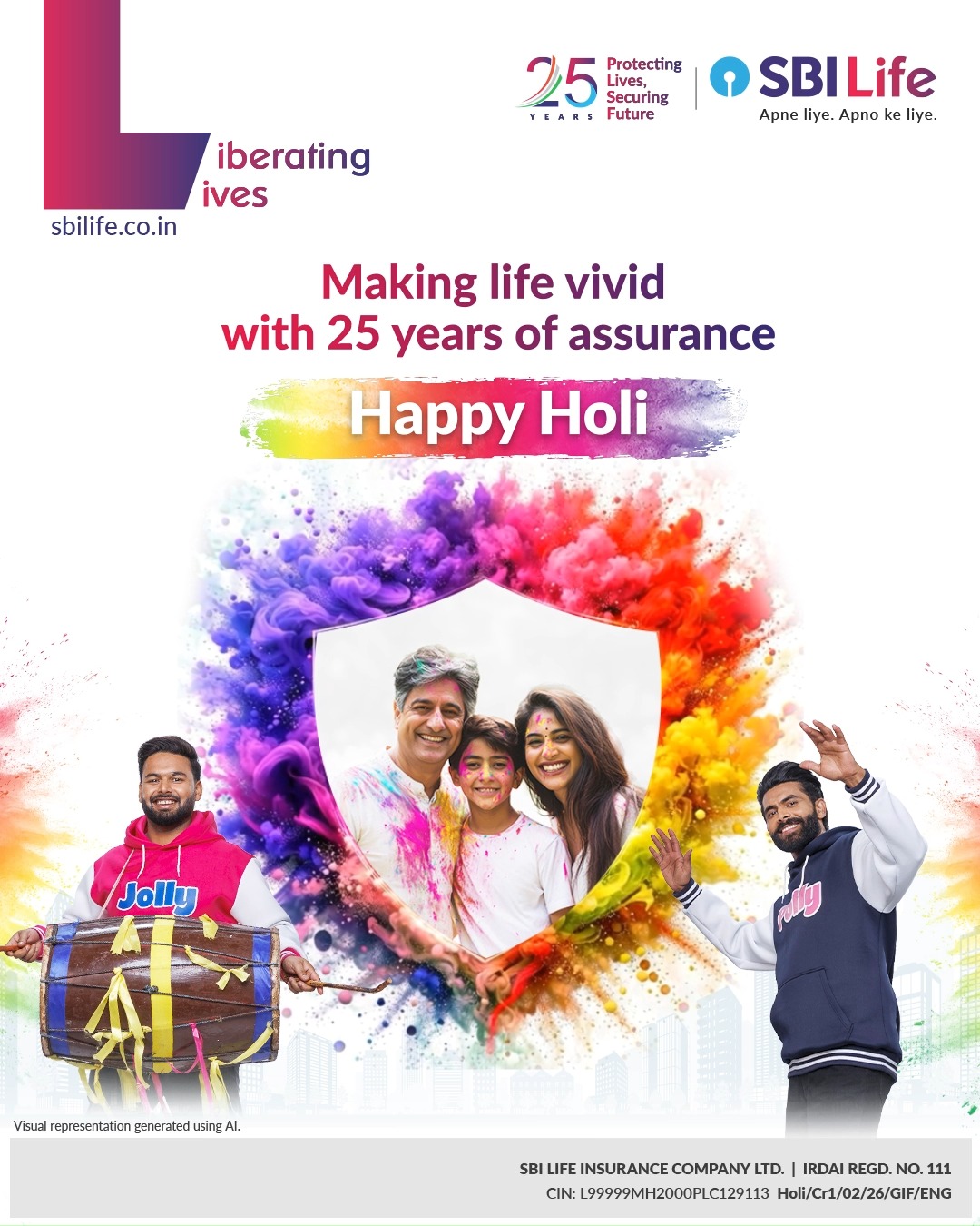 Colours in the air, assurance everywhere. This Holi, carry the shades of confidence into every tomorrow. Apne Liye