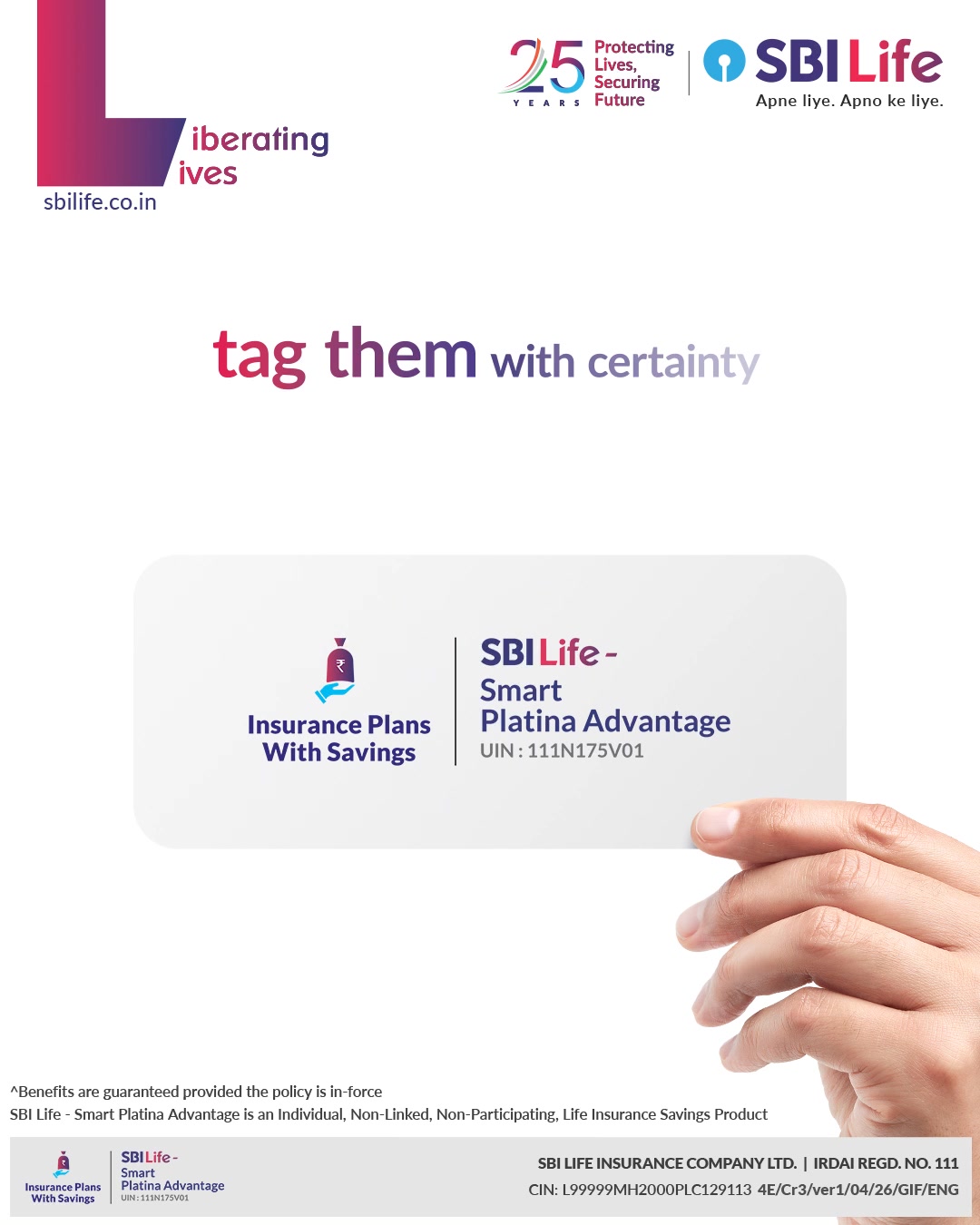 When you tag your future with disciplined savings, you bring certainty to every goal attached to it