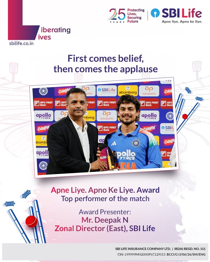Every over led to this moment of victory. Apne Liye. Apno Ke Liye. Award was presented by Mr