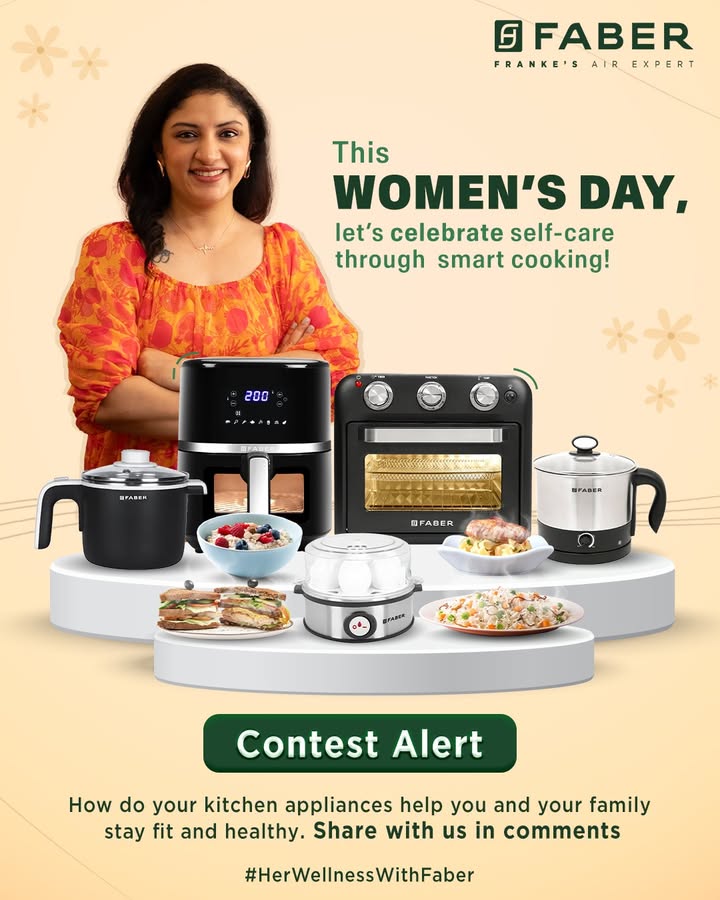  ContestAlert This Womens Day, lets celebrate wellness in every home Tell us how your kitchen appliances help you and your...