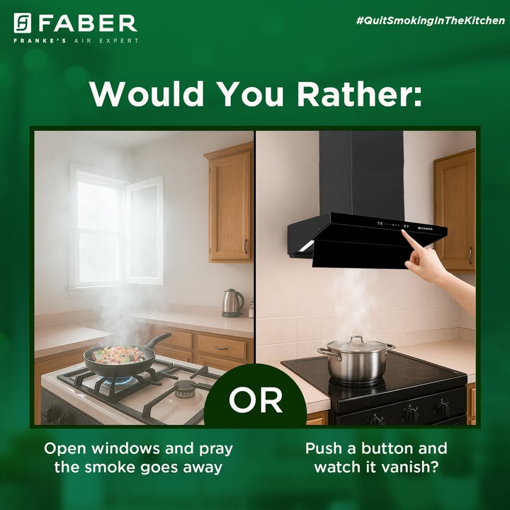 Would you rather struggle with open windows, waving towels, and watery eyes, or simply press a button and let the smoke disa...
