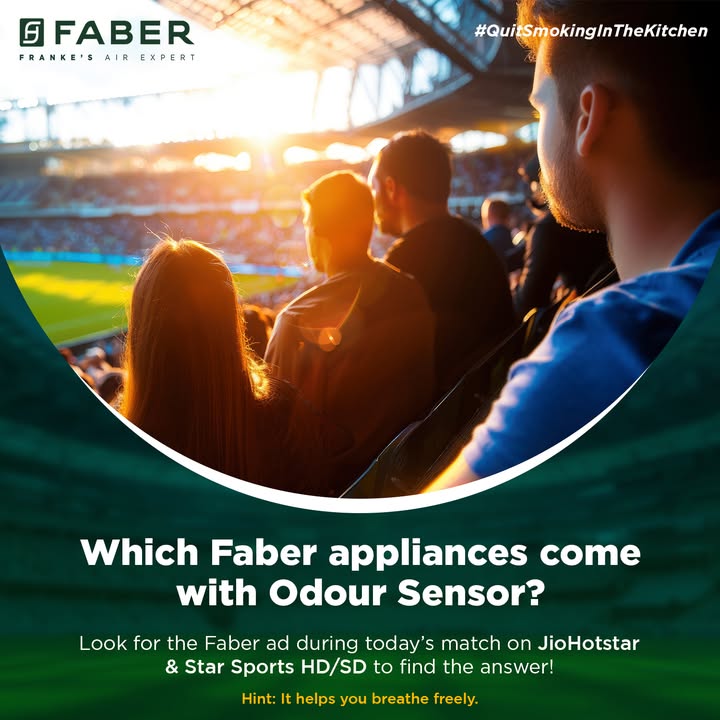 New Day, New Challenge Enjoy todays match on JioHotstar or Star Sports HD SD, and keep an eye out for the Faber ad