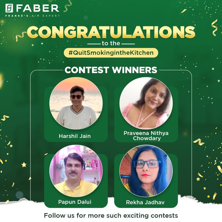 A big congratulations to Harshil Jain Papun Dalui, Praveena Nithya Chowdary, Rekha Jadhav for winning the QuitSmokingInTheK...