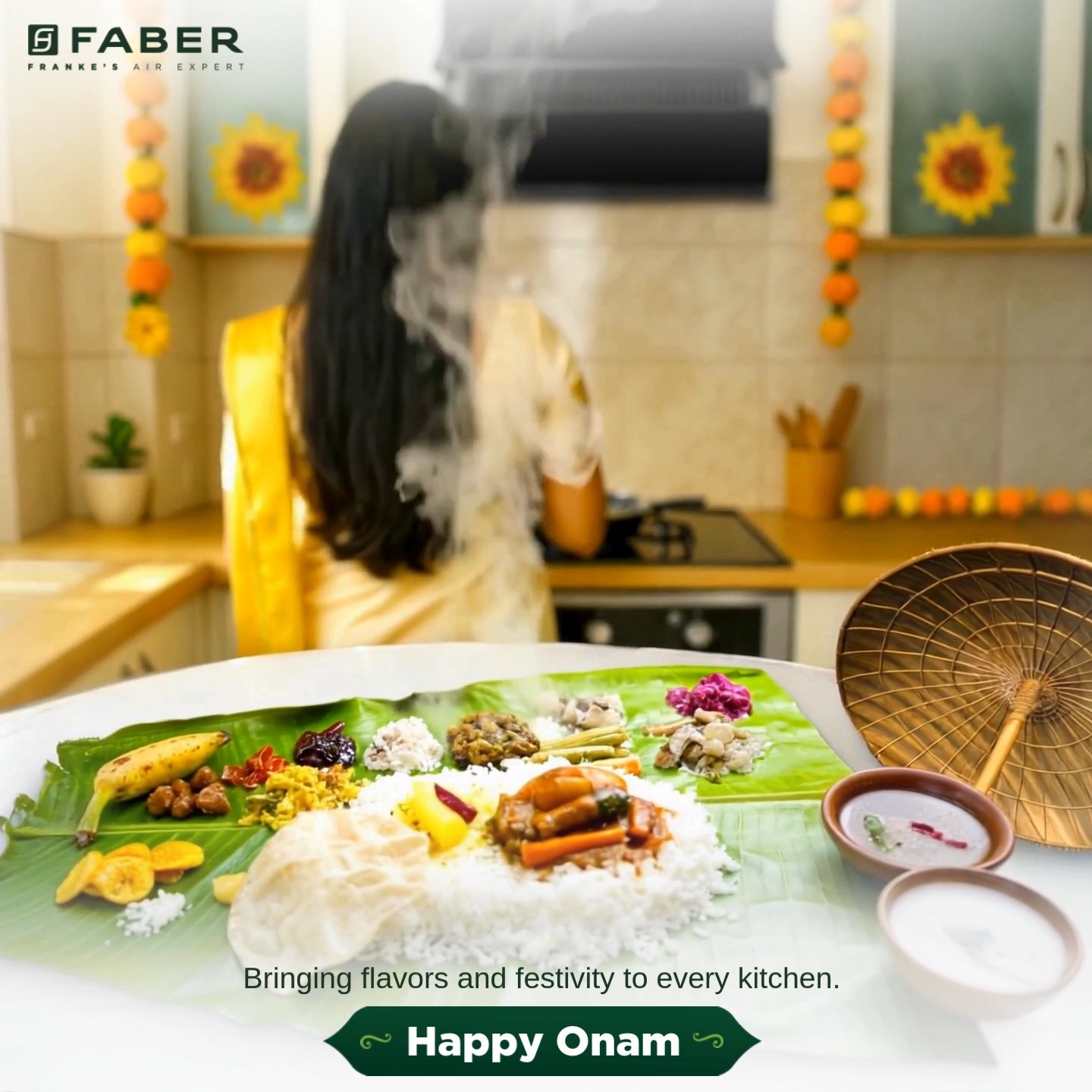 This Onam, let Faber add more joy to your festive cooking. Wishing you a season filled with love and togetherness