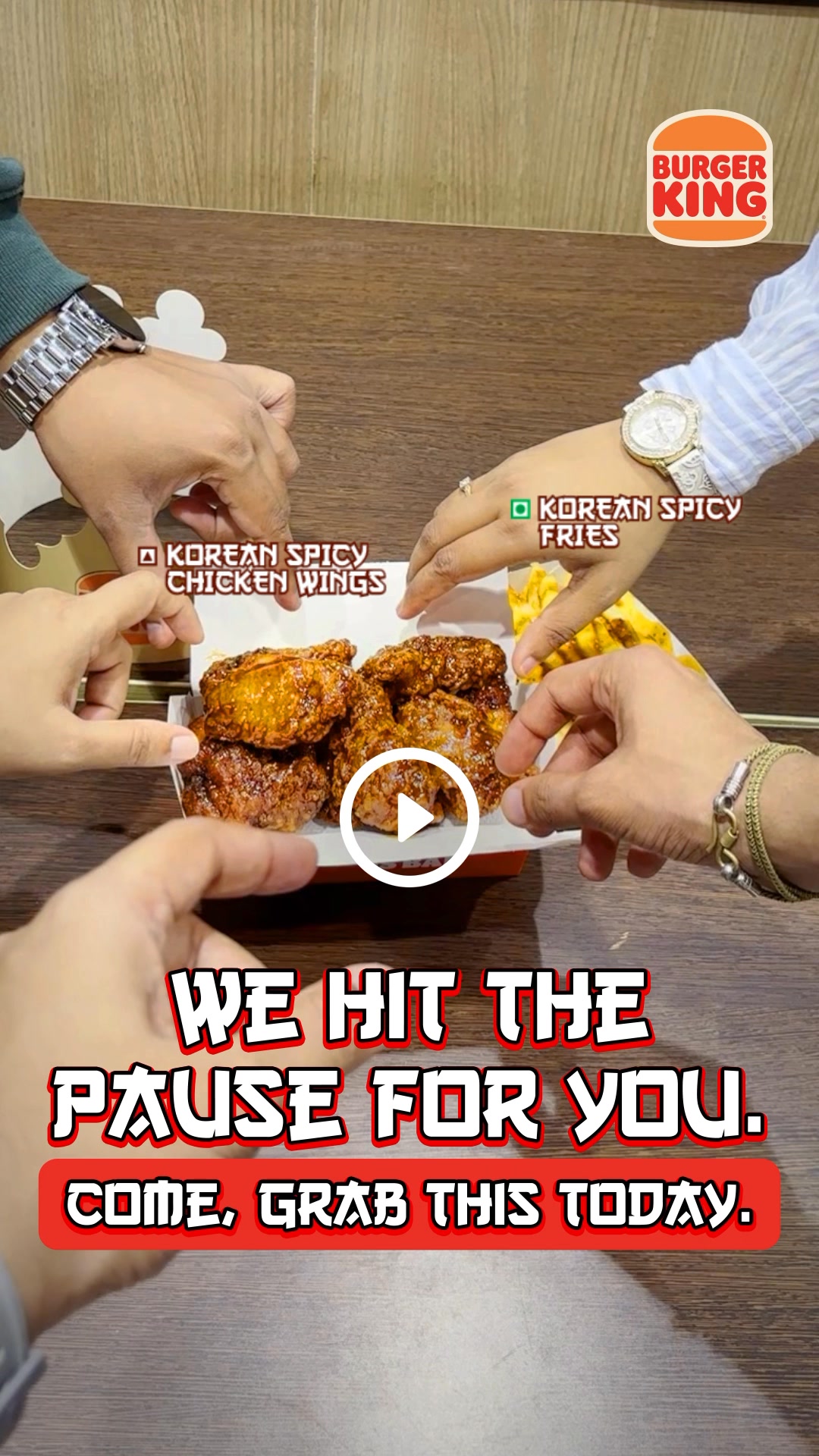 The Korean Spicy Fest is waiting for you. Grab it at a Burger King restaurant near you