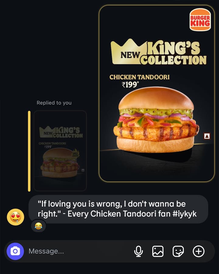 Give yourself a tak tananana tandoori treat. Grab it at a Burger King Restaurant near you. BurgerKing