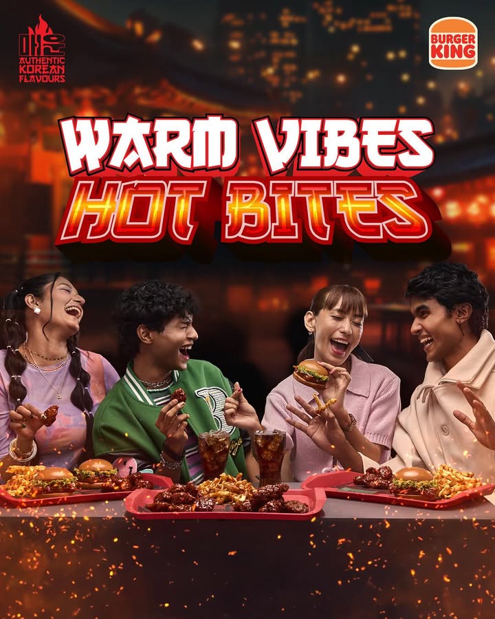 Nothing more tempting than a K meal with your gang. Check out the Korean Spicy Fest at a Burger King Restaurant near you