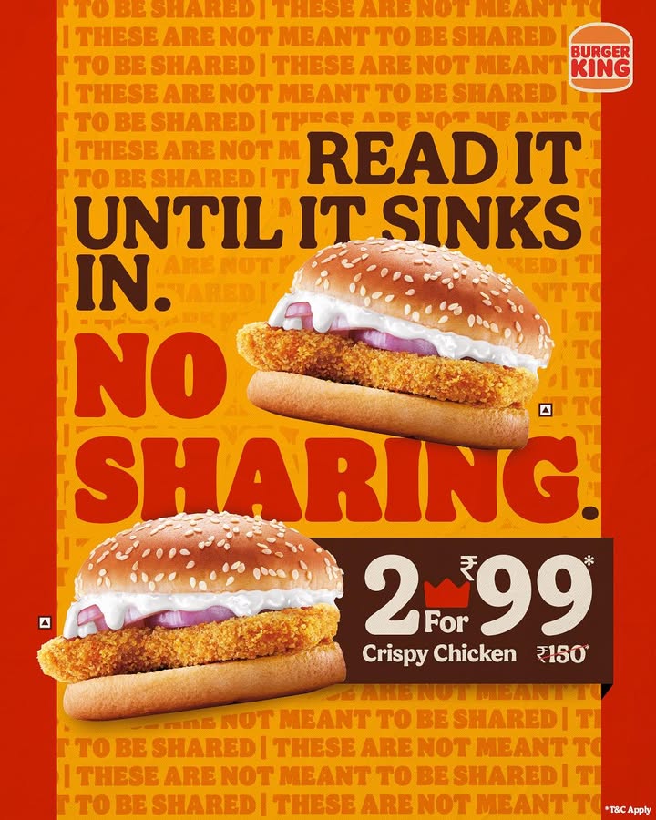 Begin your one derful and delightful solo journey to crispiness. BurgerKing