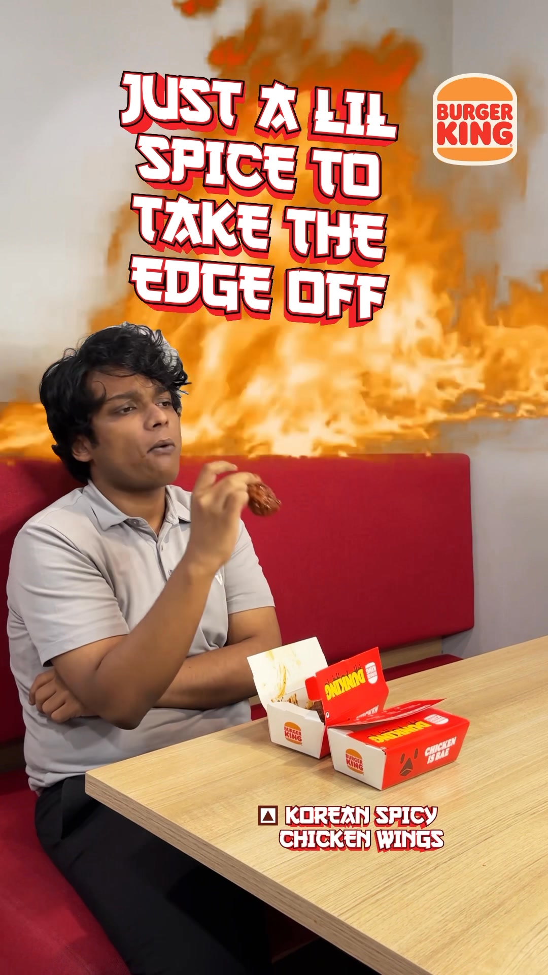 The best way to unwind is by getting fired up. BurgerKing The best way to unwind is by getting fired up. BurgerKing