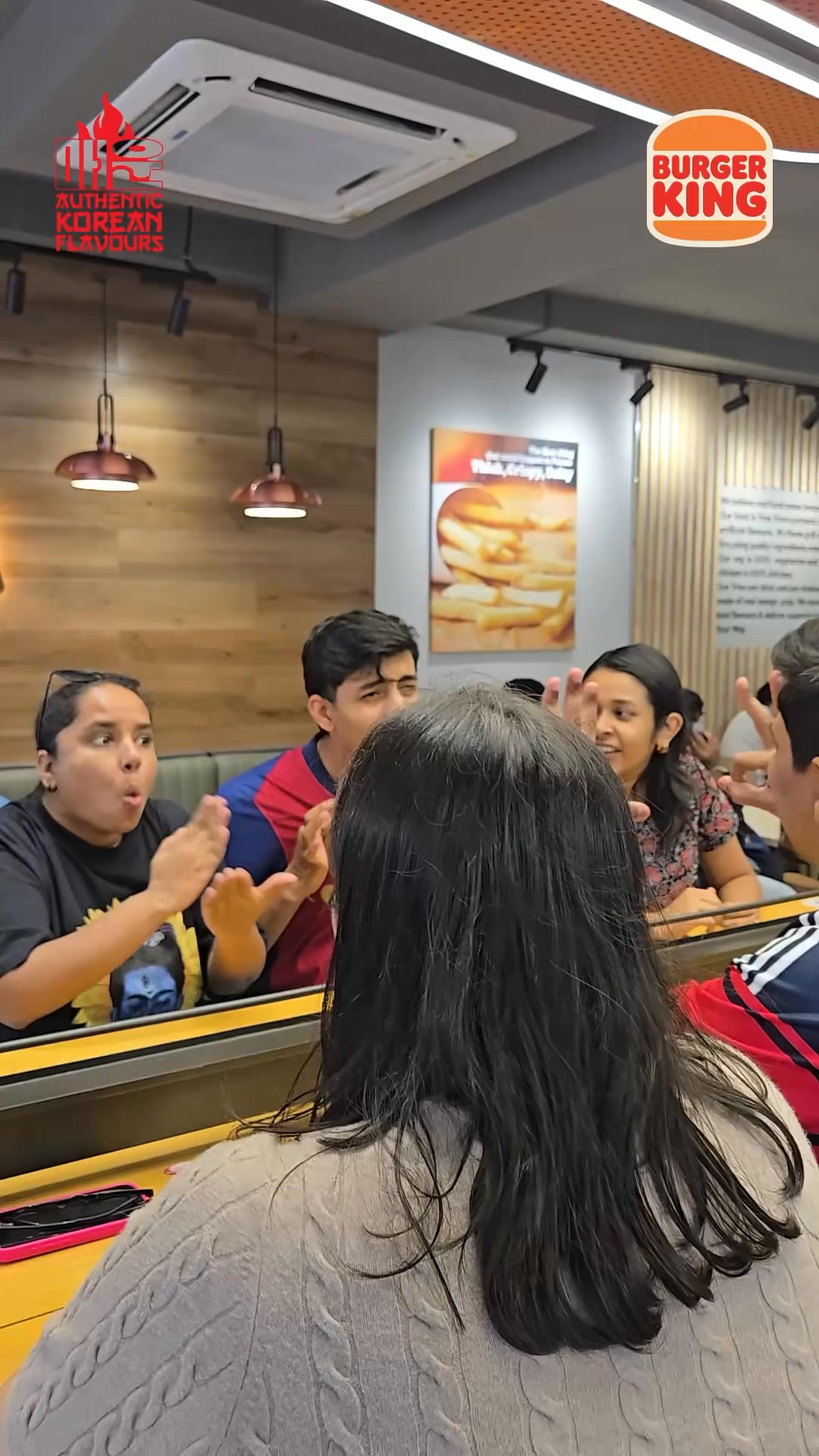 Stronger than the arguments, spicier than the hot topics Grab the Korean Spicy Chicken Burger at a Burger King Restaurant n...