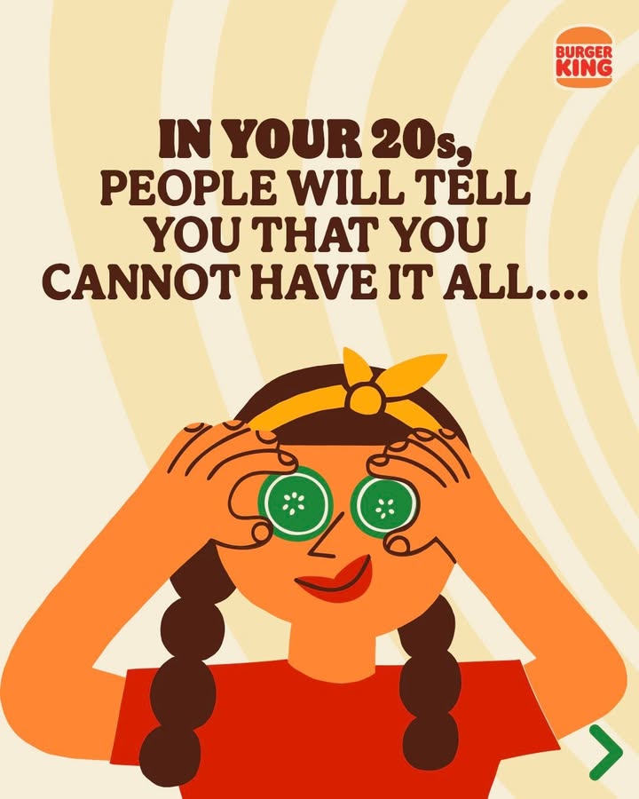 Listen to your heart. And your cravings. Because they will always lead you to the most delicious of paths. BurgerKing