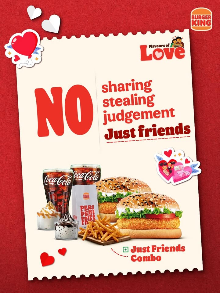 For the ones who know their boundaries and cravings, in and out. Get the Just Friends combo at a Burger King near you