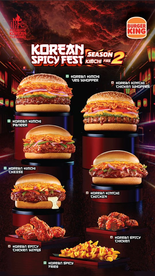 Its official. Korean Spicy Fest S2 Kimchi Fire is here. BurgerKing AuthenticKorean