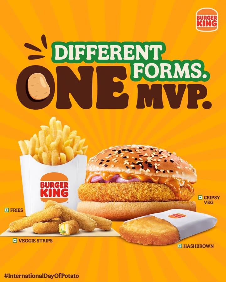 Celebrating the ingredient that s always got something on its plate. BurgerKing InternationalDayOfPotato