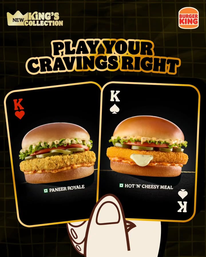 Check out the King s Collection at a BK store near you because some cravings deserve more than just an ace