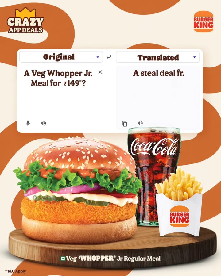 The combo you were waiting for. Offer available only on the BK App. BurgerKing CrazyAppDeals