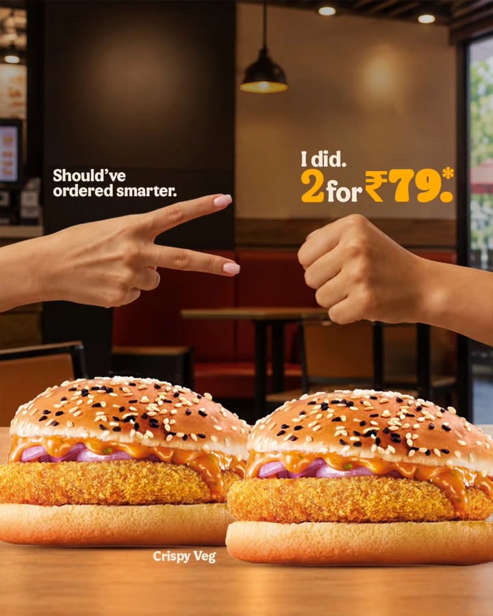 The real game changer 2 Value Meal Chicken Burgers for 99. Now, thats how you play to win