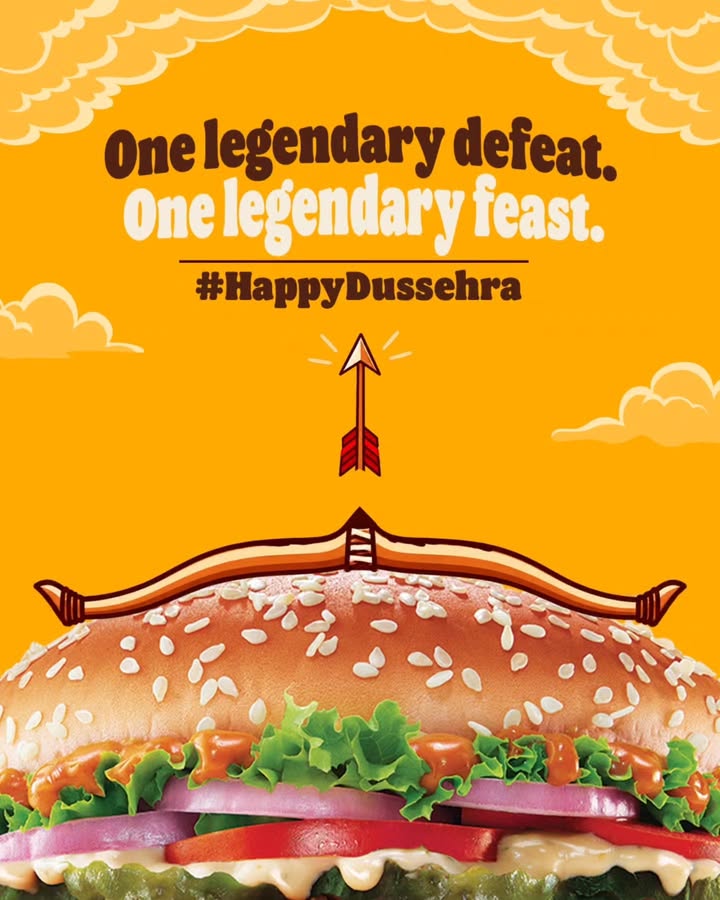 May the good win, and great food keep coming. Happy Dussehra BurgerKing HappyDussehra