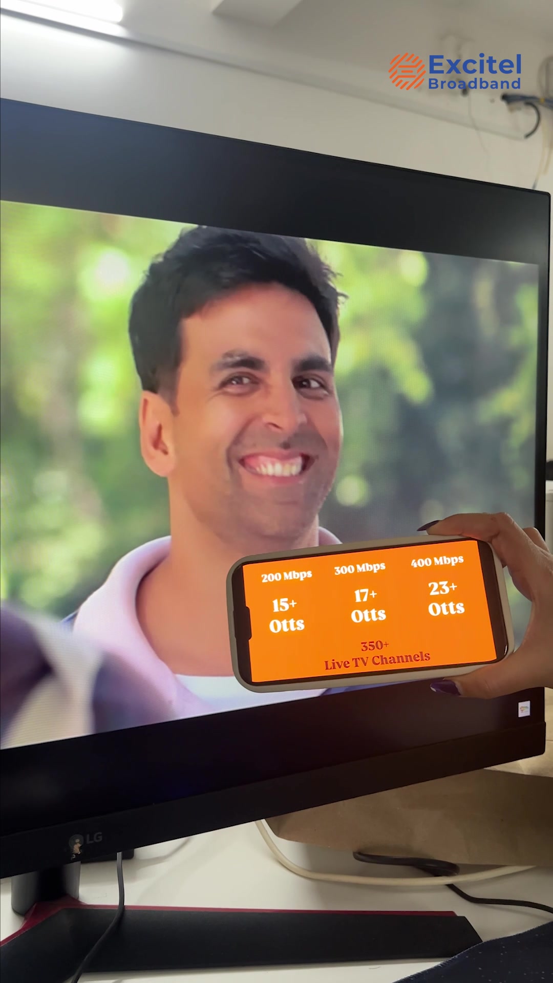 Now people will say, This is edited... excitelbroadband trendyreel newplans fastinternet speed