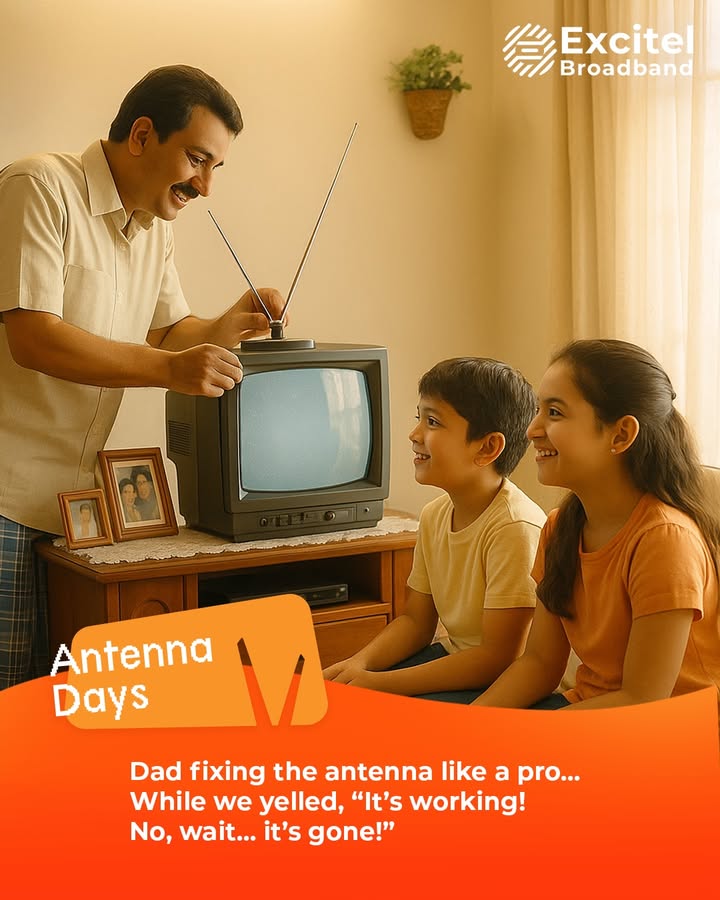 This Fathers Day, celebrate Dads upgrade, from antennas to OTTs with Excitel Broadband Excitel excitelbroadband FastInternet FathersDay2025 fast bingewatching WIFI Excitel Broadband, Fathers Day, Fast Speed Internet, Wifi, Binge Watching This Fathers Day, celebrate Dads upgrade, from antennas to OTTs with Excitel Broadband Excitel excitelbroadband FastInt...