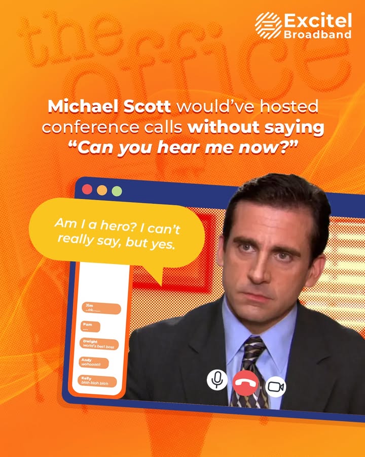 What if your favourite characters had Excitel Lag free drama, high speed plans, and 100 entertainment guaranteed Excitel ExcitelBroadband bingewatching fast FastInternet theofficefans michaelscott Excitel Broadband, Fast Speed Internet, The... What if your favourite characters had Excitel Lag free drama, high speed plans, and 100 entertainment guaranteed Excite...