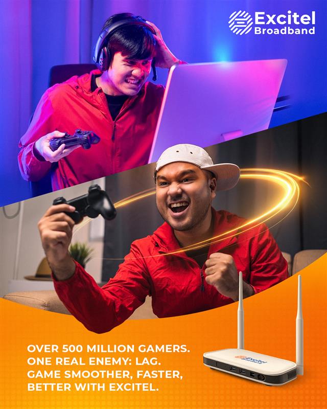 Level up your game. Zero lag. Pure speed. Only with Excitel. Excitel teamexcitel ExcitelCares bingewatching BufferFree fyp Level up your game. Zero lag. Pure speed. Only with Excitel