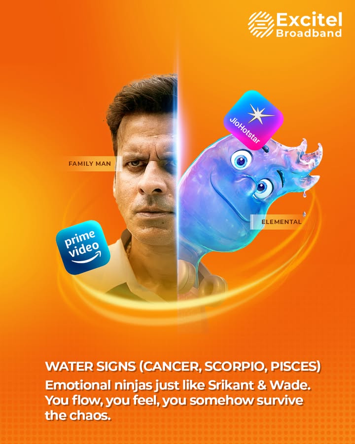 Guess whats making waves tonight Its you, your favourite shows, and constant connectivity with Excitel