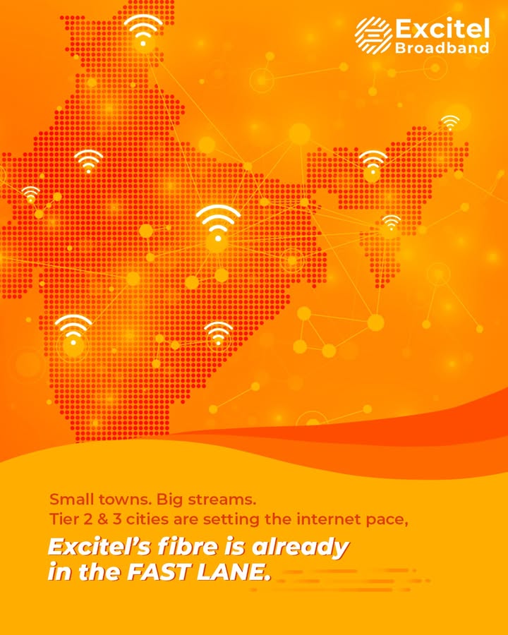 Indias digital heartbeat is shifting and Excitels right where the action is. High speed, unlimited, all across Bharat