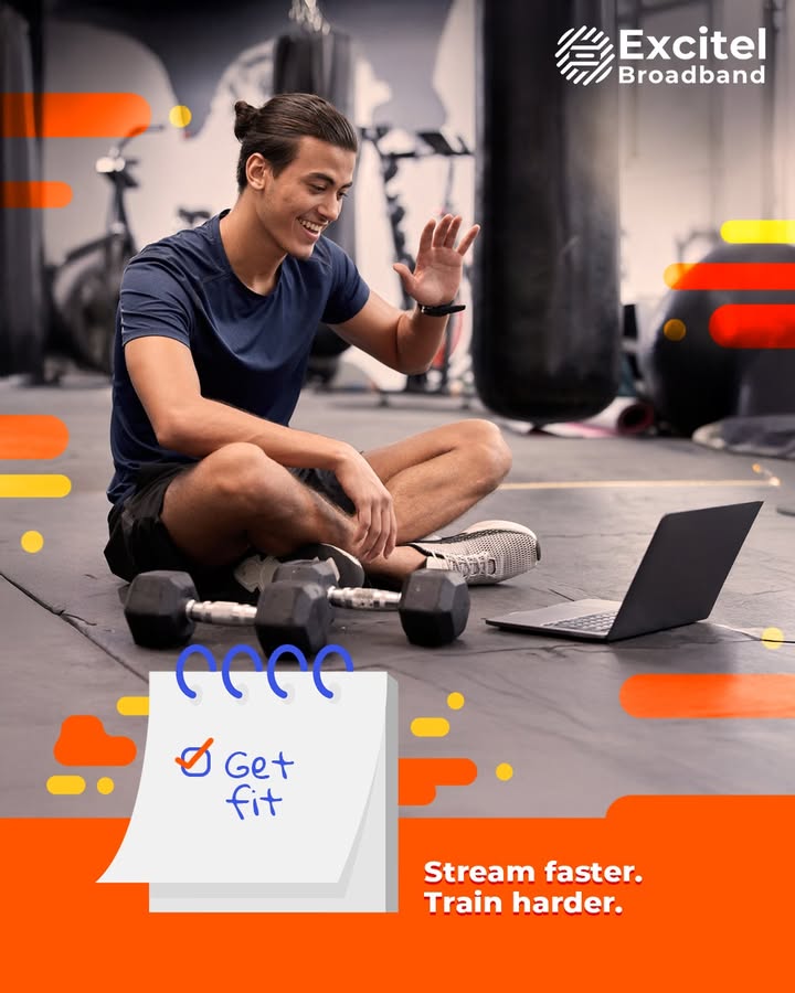 No buffering, no excuses. Your fitness journey just found its best workout partner. Excitel ExcitelCares ExcitelBroadband speed BufferFree No buffering, no excuses. Your fitness journey just found its best workout partner