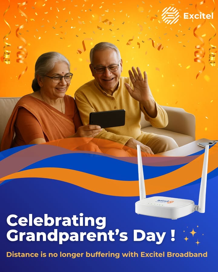 Distance ab kabhi bhi buffering nahi banegi Is Grandparents Day, apne dadu dadi se connect raho bina kisi rukawat ke, Exc...