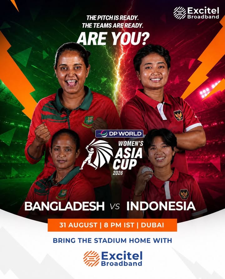 Bangladesh and Indonesia step onto the field, ready to leave it all out there