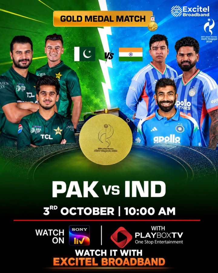 The stage is set. The rivalry is on. India vs Pakistan. Gold on the line