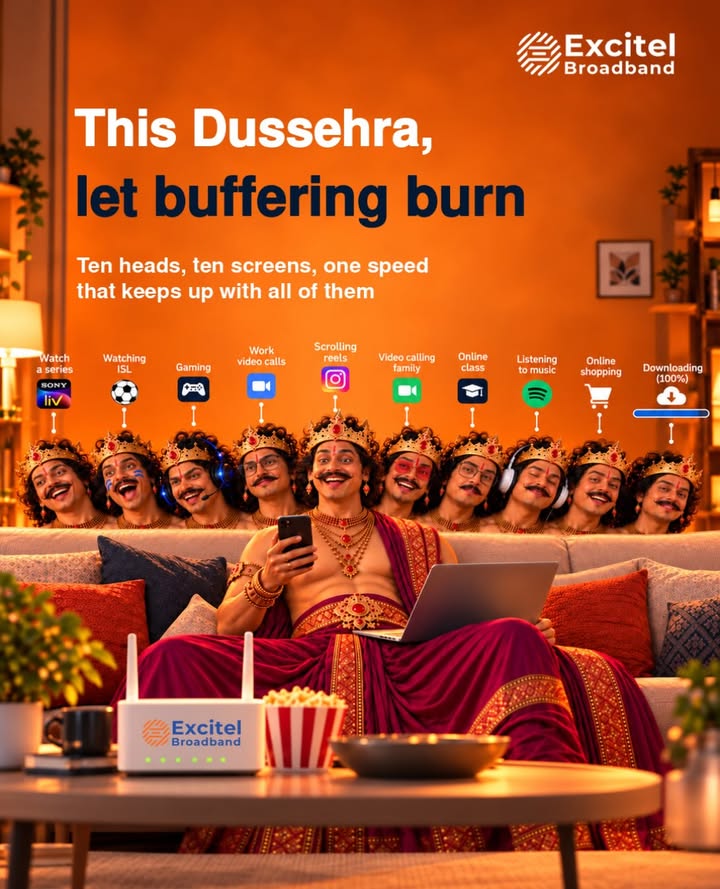 May your biggest battle today be deciding what to watch next Wishing you a Dussehra full of good company, great entert...