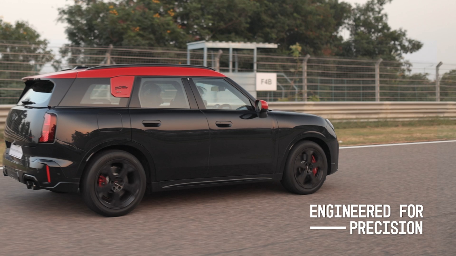 The MINI JCW Countryman ALL4 debuted with a striking display of power and performance