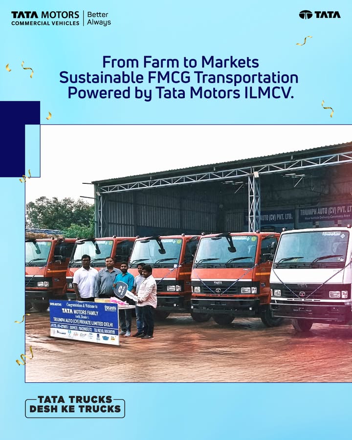 We are proud to deliver 14 BS6 Phase 2 CNG ILMCV trucks 7 units of LPT 1109g and 7 units of LPT 709g to PRR Fresh Foods Pv...