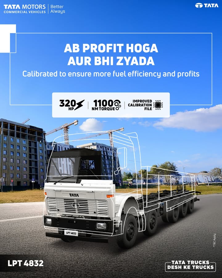 The Tata LPT 4832 redefines profitability for fleet owners