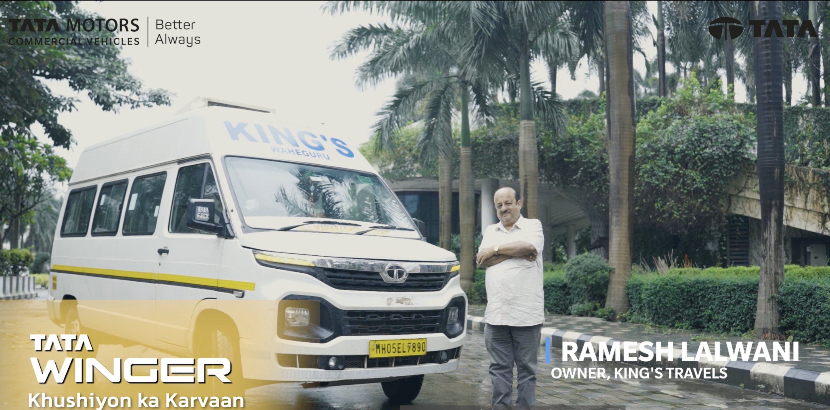 Hear from Mr. Ramesh Lalwani, owner of King s Travels, Ulhasnagar, Maharashtra, who has been running his company for 35 years and has been associated with Tata Motors from the start, as he shares his experience with the Tata Winger Hear from Mr