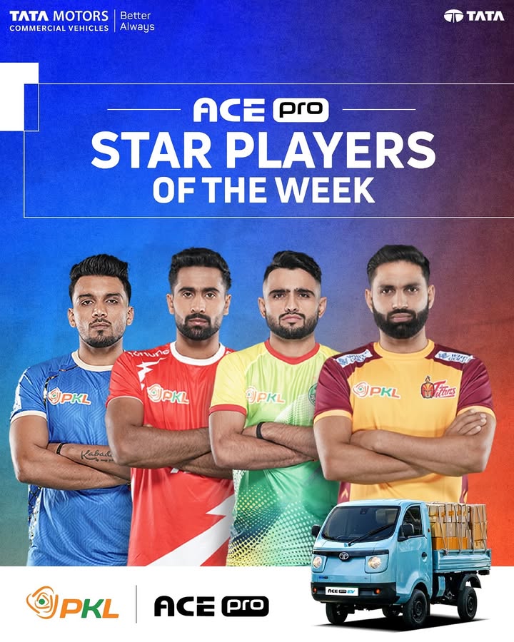 From powerful strikes to fearless raids, the Pro Kabaddi League keeps the excitement alive with stellar performances Presenting this weeks ACE Pro Star Players of the week 1 From powerful strikes to fearless raids, the Pro Kabaddi League keeps the excitement alive with stellar performances Presen...