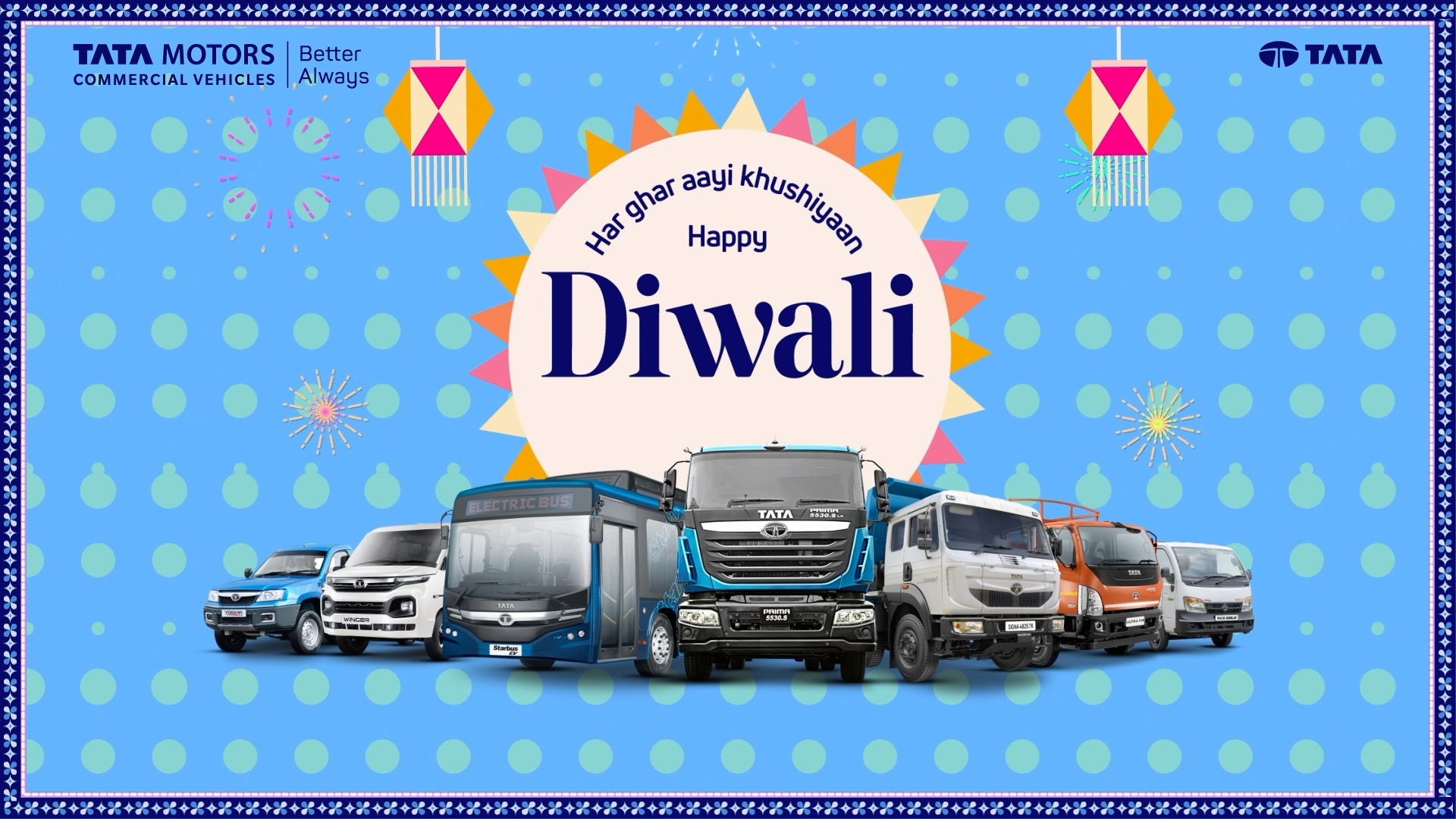 From the fragrance of fresh flowers in the market, to the sweetness of mithai shared with loved ones, to the glow of diyas that brighten every doorstep, behind each moment of joy is a Tata Motors Commercial Vehicle, driving the spirit of Diwali forward From the fragrance of fresh flowers in the market, to the sweetness of mithai shared with loved ones, to the glow of diyas t...