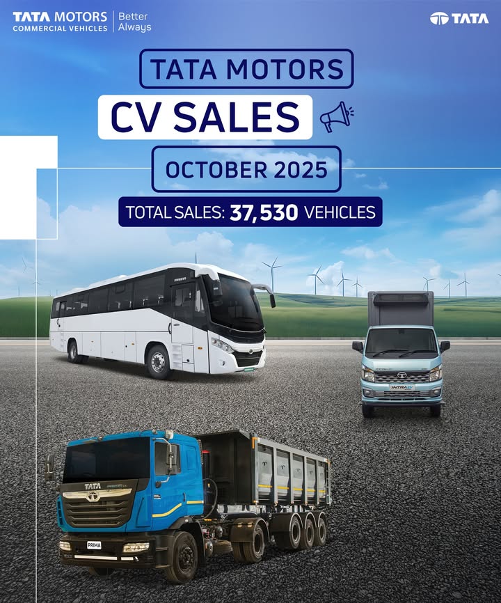 Tata Motors CV Sales October 2025 Read More https cv.tatamotors