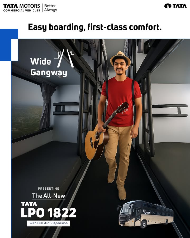 The Magna coach prioritizes passenger comfort