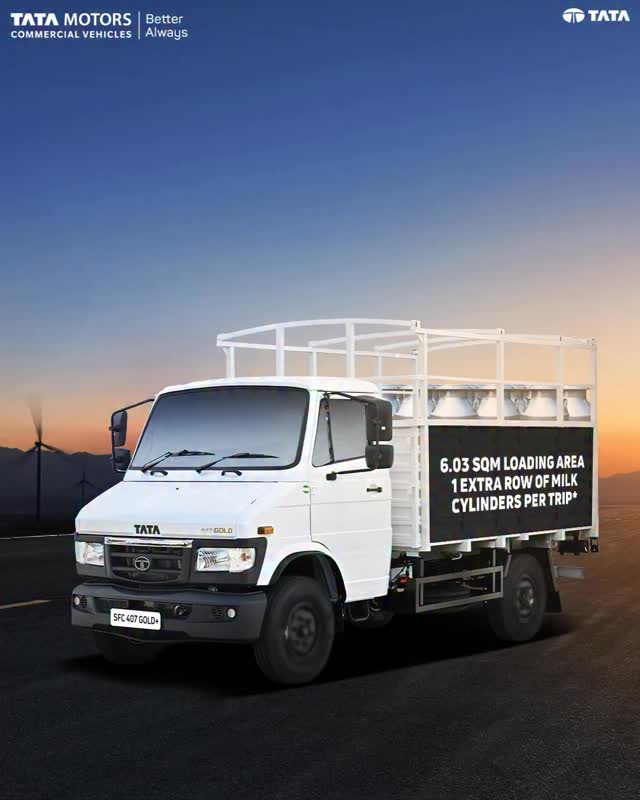 The Tata SFC 407 Gold is built to keep your dairy business running smoothly and earning more