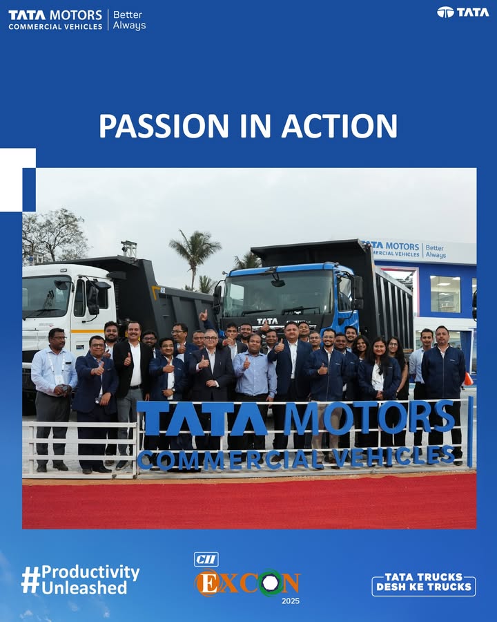 At Excon 2025, we honor the dedication of our Tata Motors Commercial Vehicles team, whose hard work and commitment drive eve...