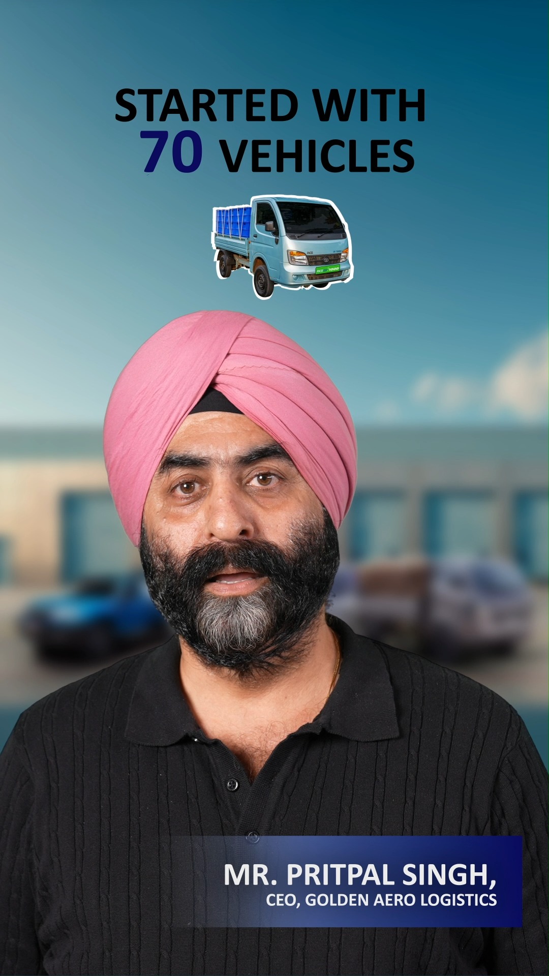Mr. Pritpal Singh, CEO of Golden Aero Logistics, shares how adopting the ACE EV strengthened his growing fleet